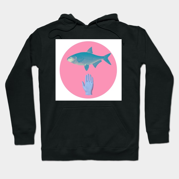 Fish and A Hand Hoodie by kubrick215